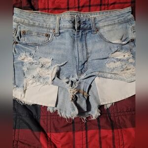 American Eagle Outfitters Light Blue Denim Shorts Size 8